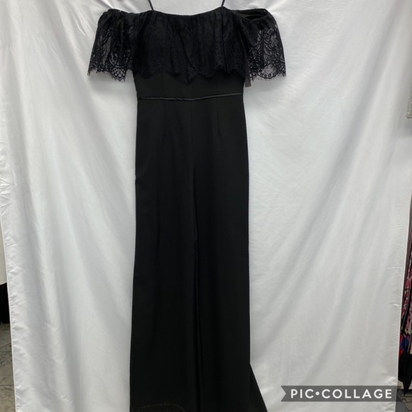 Brand new - Js collection BLACK off the shoulder jumpsuit - Picture 7 of 7